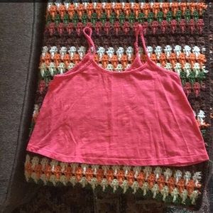 Coral colored crop top